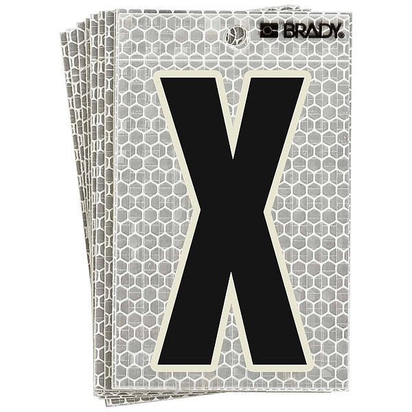Ultra Reflective Letter, X, PK10