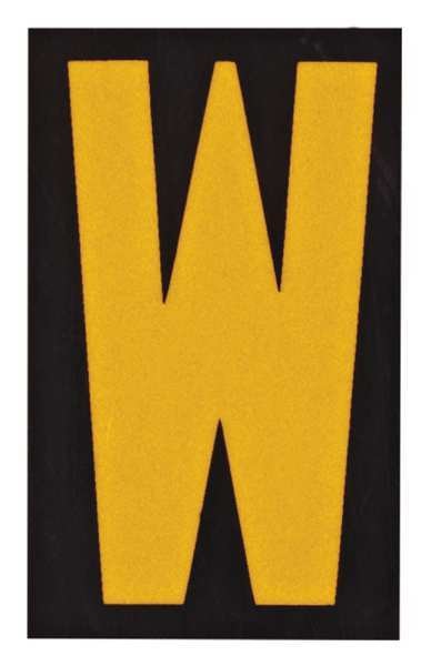 Reflective Numbers And Letters, W, PK25