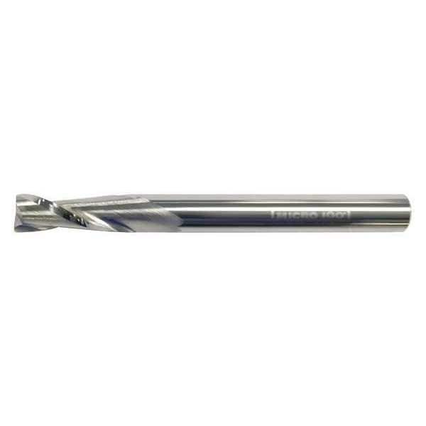 Carb End Mill, 5/16 In, 2FL, CC, AlTiN Coat