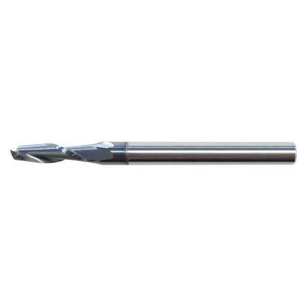 Carb End Mill, 3/32 In, 2FL, CC, AlTiN Coat