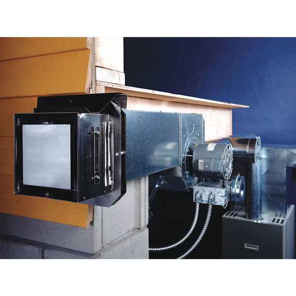 Power Venter, 115, Galvanized and Stainless Steel, 14 3/4 in H.