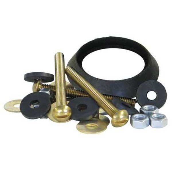 Tank to Bowl Kit, Brass/Rubber, Unvrsl Fit
