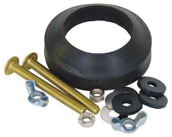Tank to Bowl Kit, Brass and Rubber, Gerber