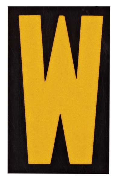 Reflective Numbers And Letters, W, PK25