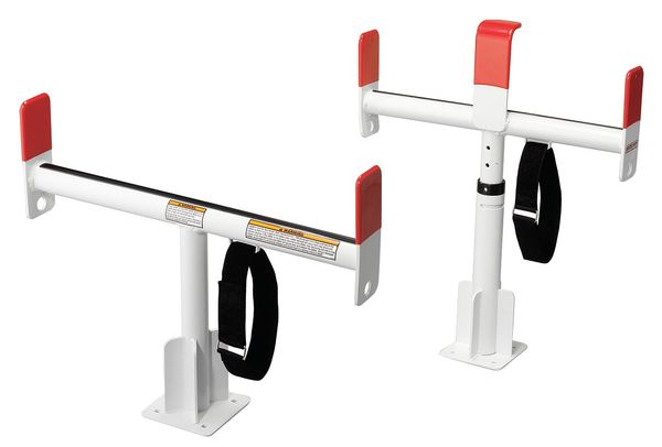Service Body Rack, White, Alum, 24-1/2 In