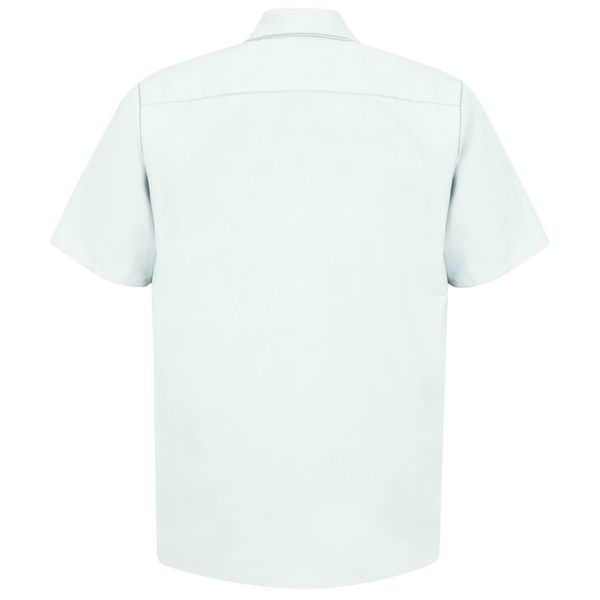 Short Sleeve Shrt, Wht, PET/Cotton, 3XL
