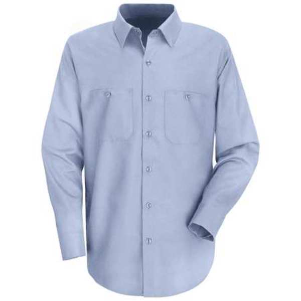 Long Sleeved Shirt, Blue, 65 per PET/35 per Ctn, 2XLT