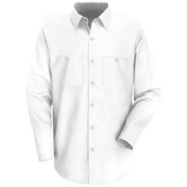 Long Sleeved Shirt, Whte, 65 per PET/35 per Ctn, 2XLT