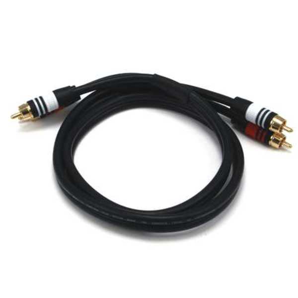 A/V Cable, 2 RCA M/M, 3ft