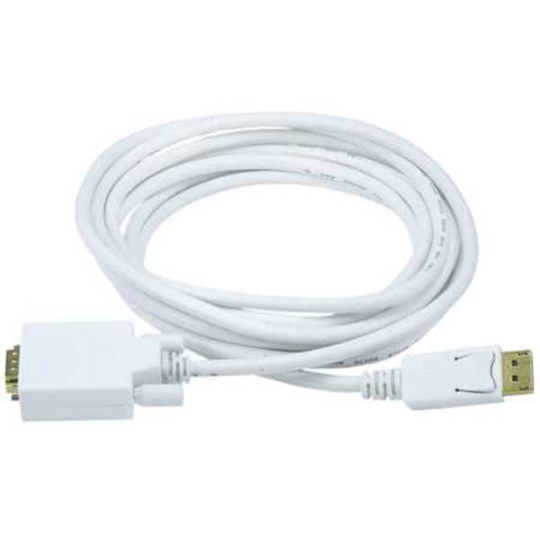 CPU Cord, Displayport/VGA, 10ft, White