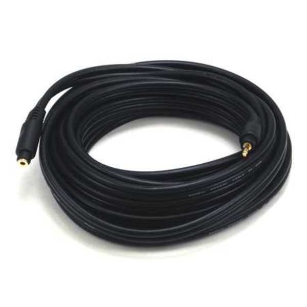 A/V Cable, 3.5mm M/F Ext Cble, Blk, 25ft