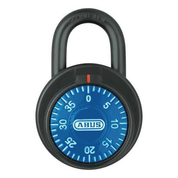 Combination Padlock, Front, Blue