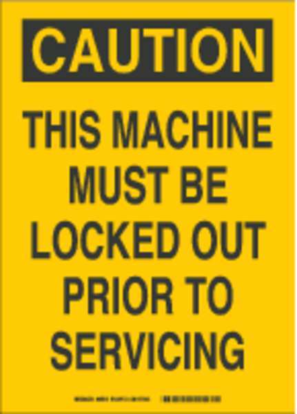 Caution Security Sign, 14 in Height, 10 in Width, Fiberglass, Rectangle, English