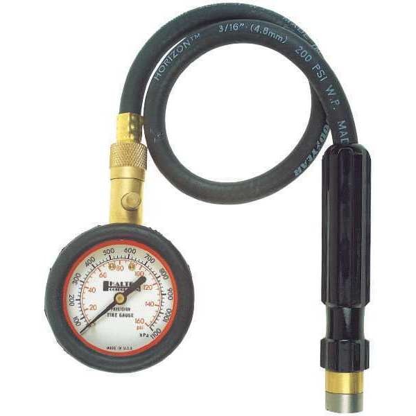 Dial Gauge, Long Hose/Handle, 0-160 psi
