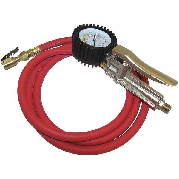 Dial Inflator Gauge, 3 ft.