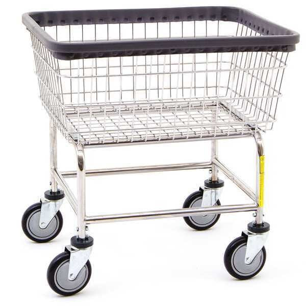Wire Utility Cart, 2 Bushel, Chrome