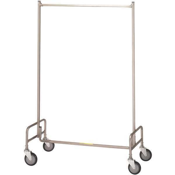 Rolling Steel Garment Rack, 36