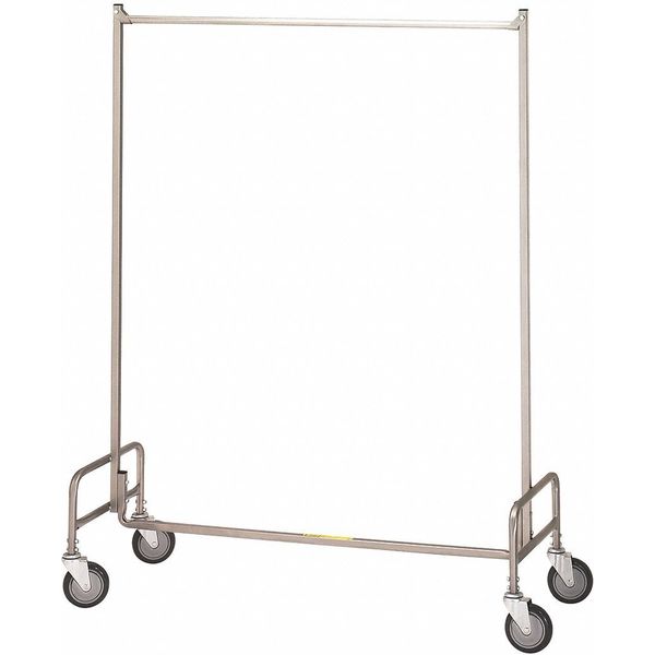 Rolling Steel Garment Rack, 48