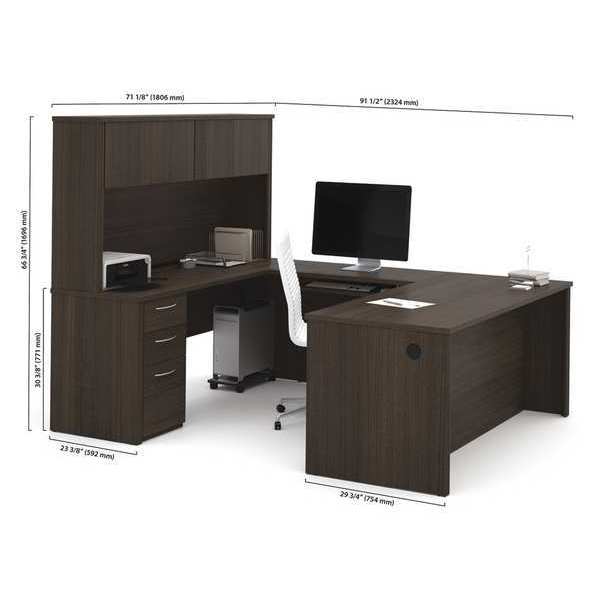 U Shaped Desk, 91-1/2