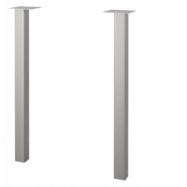 Metal Legs, 2, Contempo, Silver