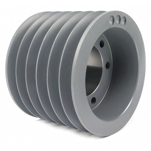 V-Belt Sheave, Classical, 7.4 dia. x 6B-SF