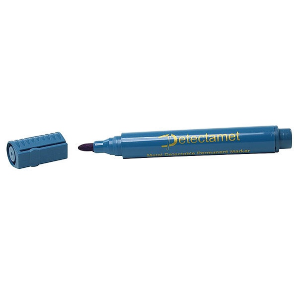 Permanent Metal Detectable Permanent Marker, Blue Color Family
