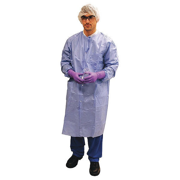 Lab Coat, Blue, M, PK25