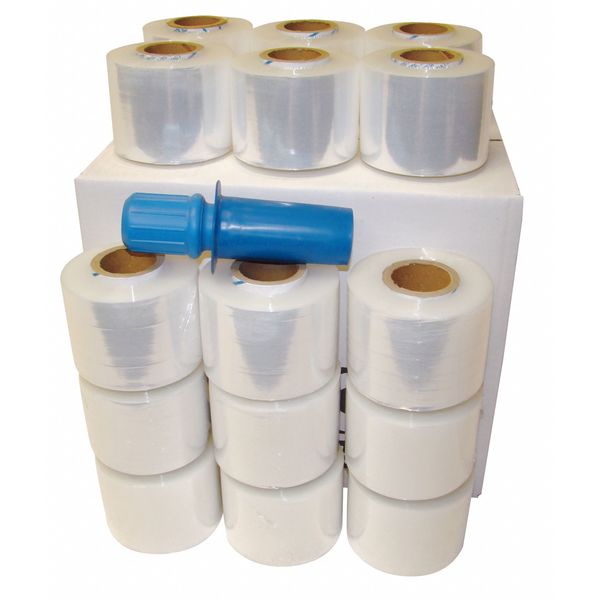 Hand Stretch Wrap, Clear, 1000 ft.L, PK18