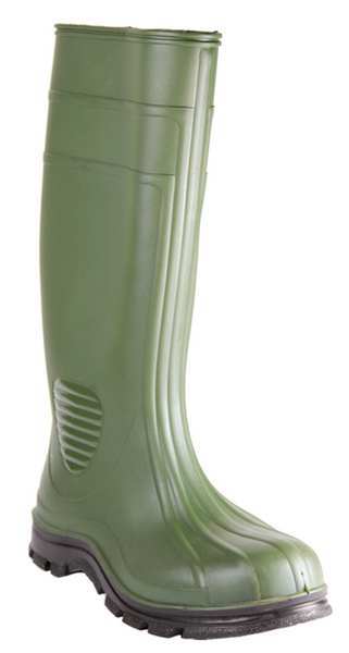 Size 10 Men's Steel Rubber Boot, Green
