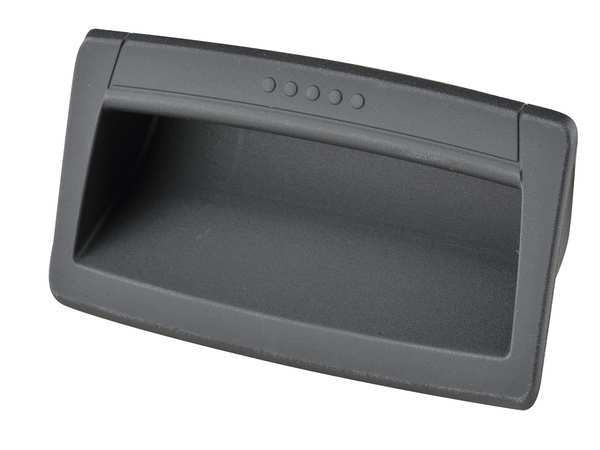Recessed Pull Handle, Snap-In, Polyamide, Matte, Snap-in