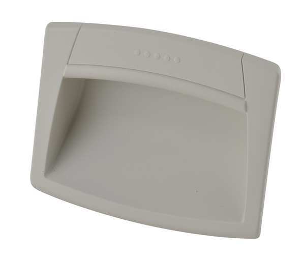 Recessed Pull Handle, Snap-In, Polyamide, Matte, Snap-in