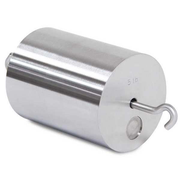 Calibration Weight, 5 lb., Stainless Steel