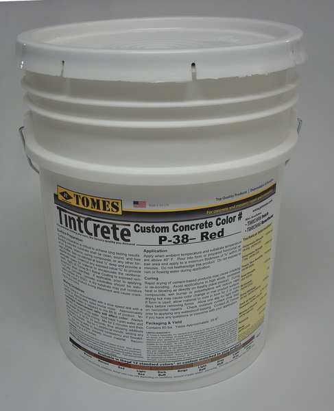 65 lb. Concrete Mix, Hard Finish, Red, Portland Cement Base