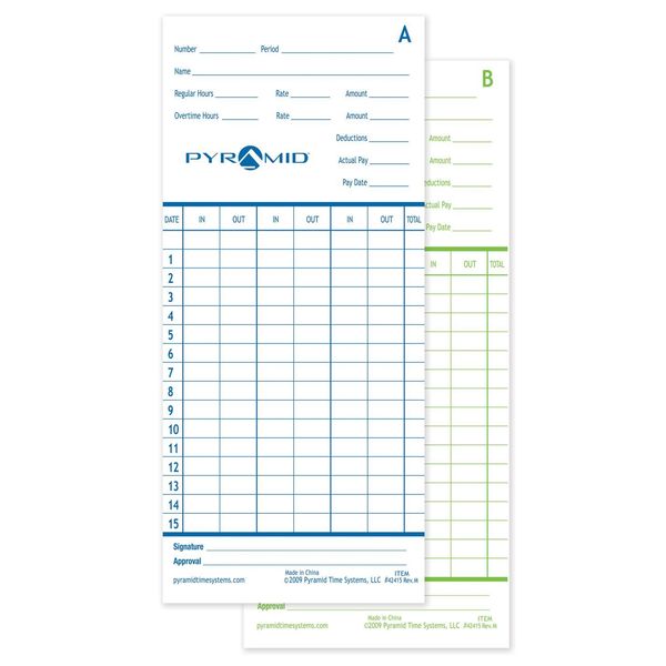 Time Card, PK100
