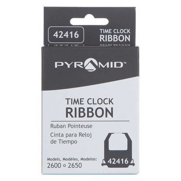 Time Clock Replacement Ribbon, Black/Red
