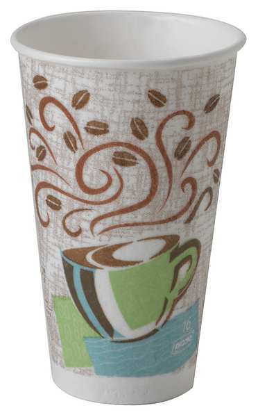 Disposable Hot cup 16 oz. White, Paper, Pk500