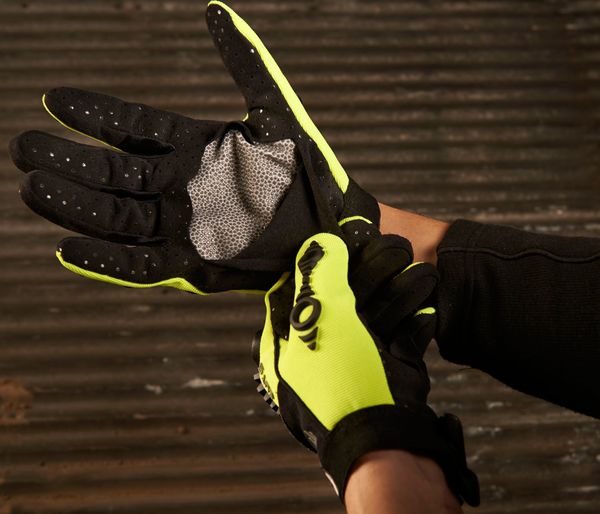 Hi-Vis Cut Resistant Impact Gloves, A8 Cut Level, Uncoated, M, 1 PR