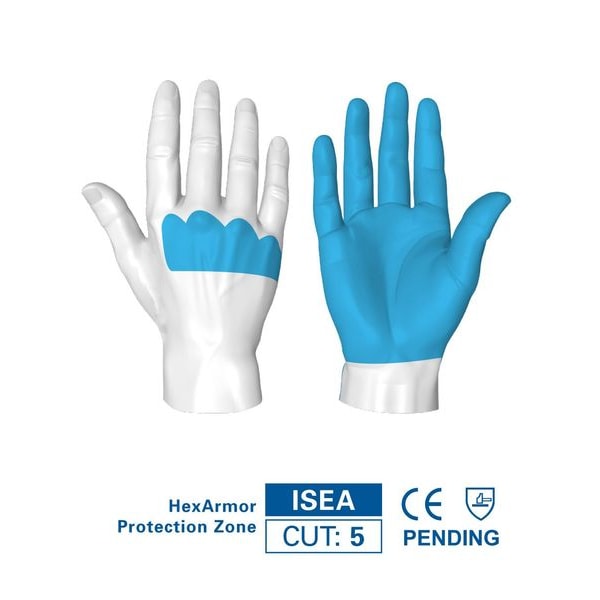 Cut Resistant Gloves, A8 Cut Level, Uncoated, L, 1 PR