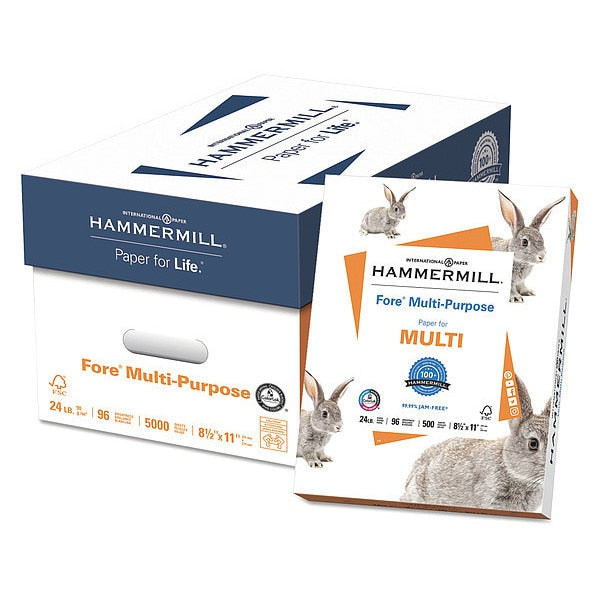 Multi Paper, 8-1/2 x 11 In, White, PK5000