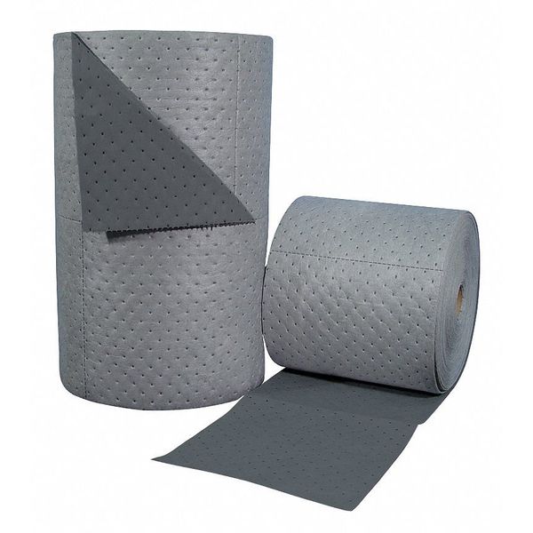 Sorbents, 23 gal/pk, Universal Absorbed, Gray, Polypropylene