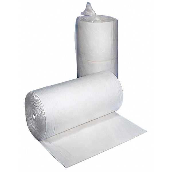 Sorbents, 38 gal/pk, Oil Absorbed, White, Polypropylene
