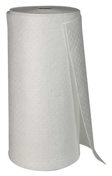 Sorbents, 70 gal/pk, Oil Absorbed, White, Polypropylene