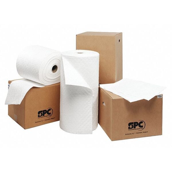 Sorbents, 19 gal. Oil Absorbed, White, Polypropylene