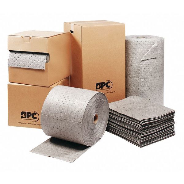 Sorbents, 12 gal/pk, Universal Absorbed, Gray, Polypropylene