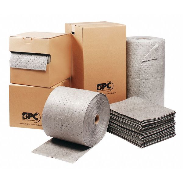 Sorbents, 20 gal/pk, Universal Absorbed, Gray, Polypropylene