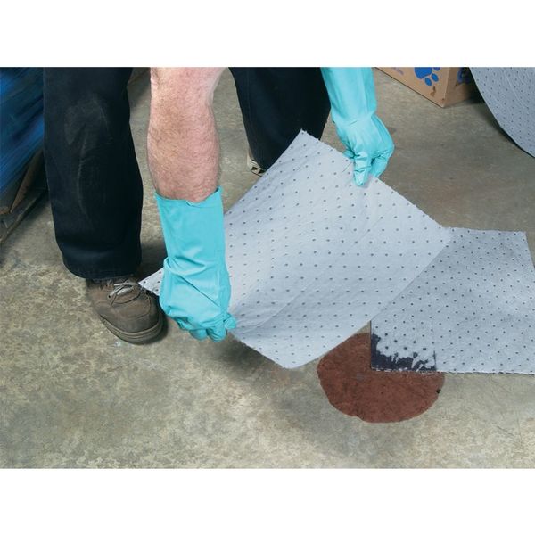Sorbents, 35 gal/pk, Universal Absorbed, Gray, Polypropylene