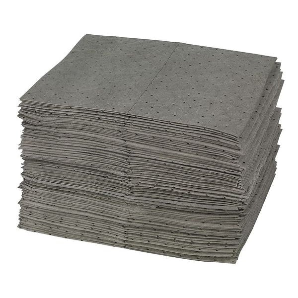 Sorbents, 30 gal. Oil Absorbed, Gray, Polypropylene, 100 PK