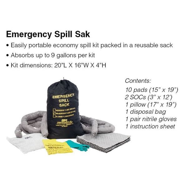 Spill Kit, Universal, Black