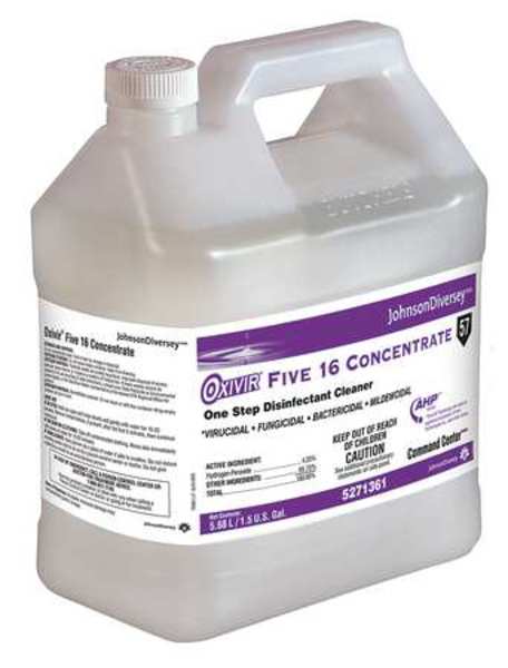 Disinfectant Cleaner, 1.5 gal. Jug, Unscented, Clear