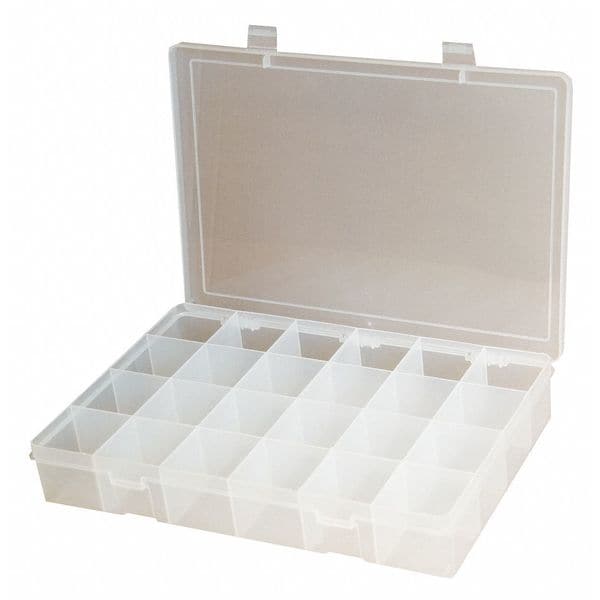 Compartment Box with 24 compartments, Plastic, 2-5/16